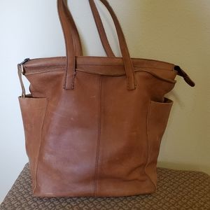 Duluth Trading Lifetime Leather Tote